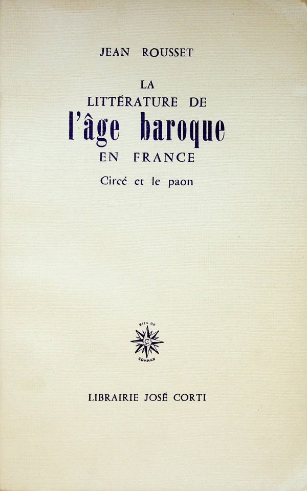 La littérature de l'âge baroque en France