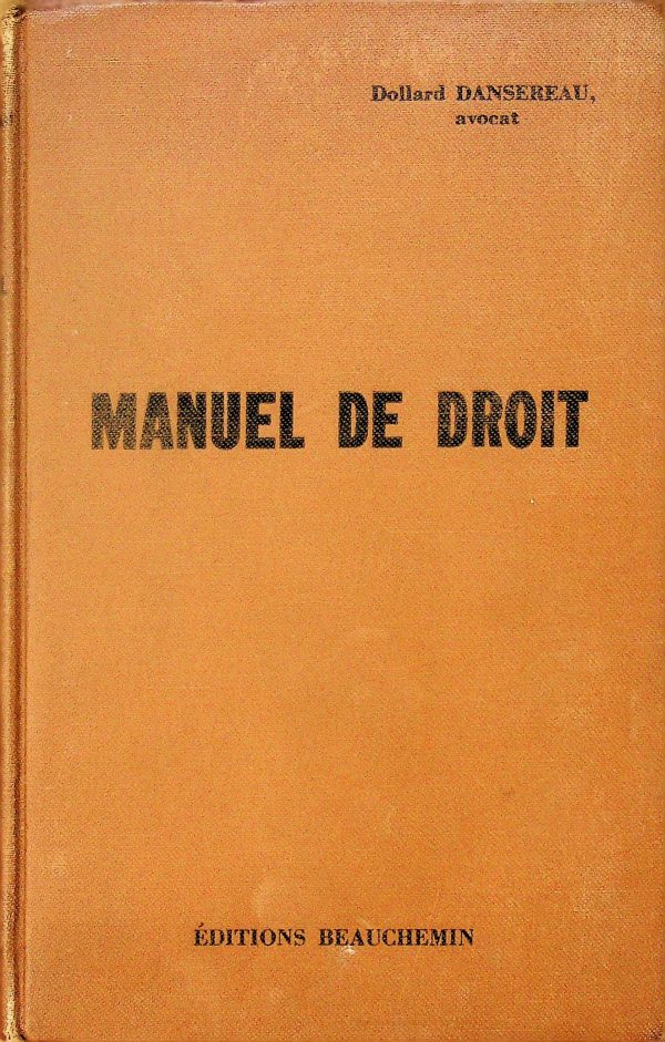 Manuel de droit