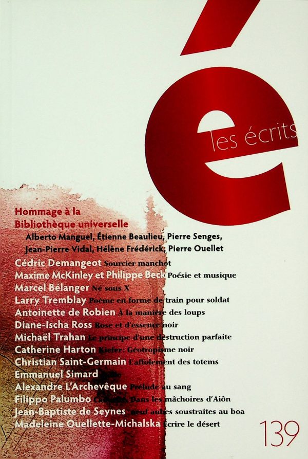 Les écrits T.139 - Novembre 2013