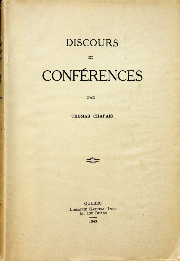 Discours et conférences