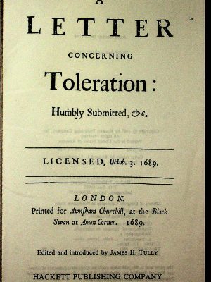A Letter concerning toleration