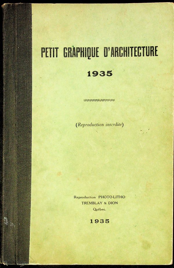 Petit graphique d'architecture 1935