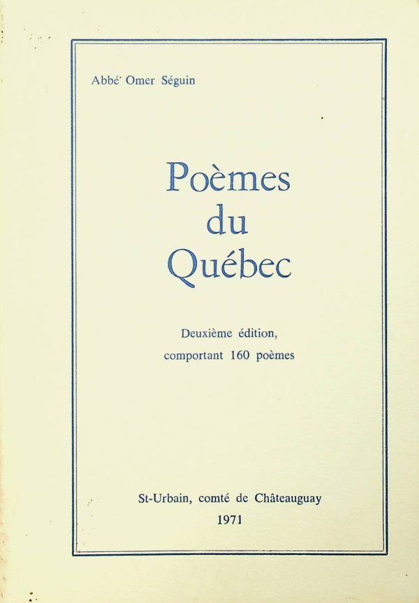 Poèmes du Québec