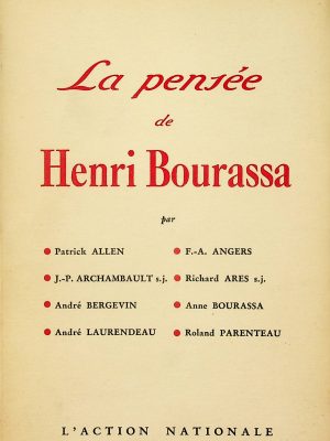 La pensée de Henri Bourassa