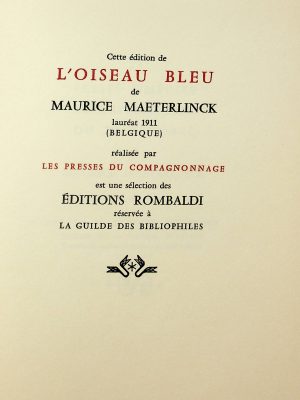 Prix Nobel de Littérature 1911 - L'oiseau bleu