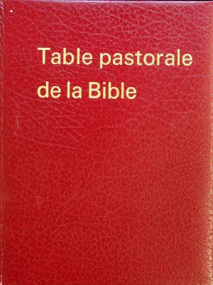 Table pastorale de la Bible
