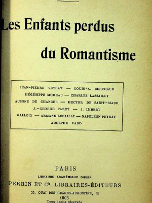 Les enfants perdus du romantisme