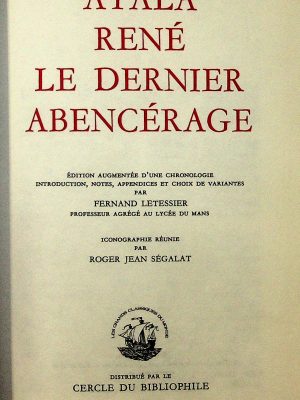Atala - René - Le dernier abencérage