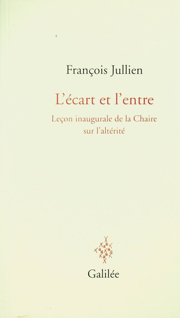 L'écart et l'entre: Leçon inaugurale de la Chaire sur l'altérité