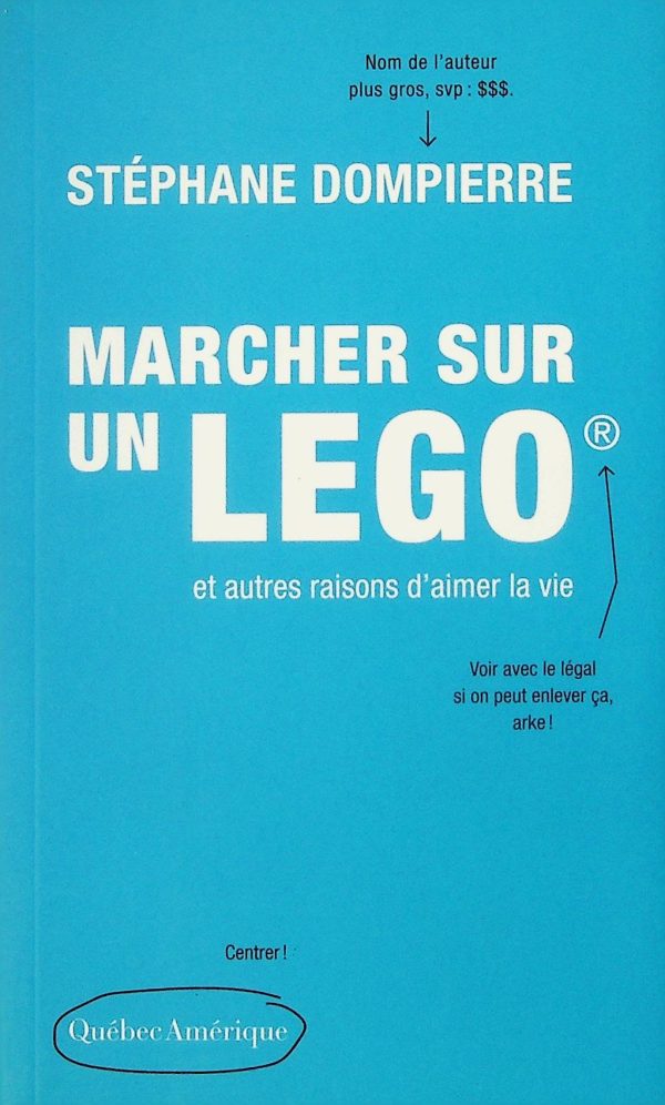 Marcher sur un LEGO (r)