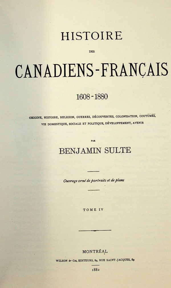 Histoire des canadiens français 1608-1880 T. 04