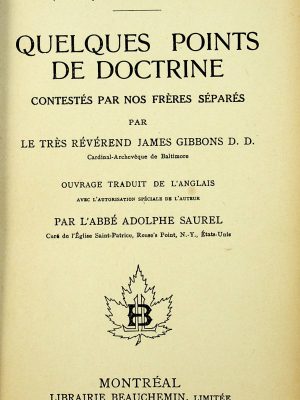Quelques points de doctrine