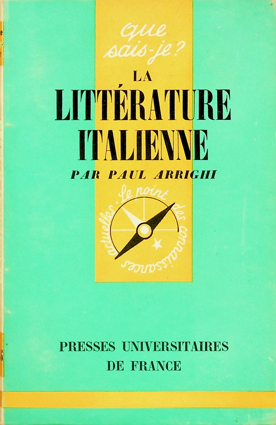Ordilivres - Que sais-je? T.715 – La littérature italienne